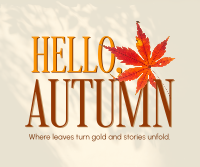 Cozy Autumn Greeting Facebook Post Design
