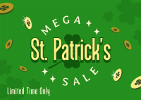 St. Patrick's Mega Sale Postcard Design