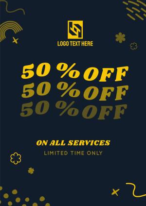 Discount on Salon Services Flyer