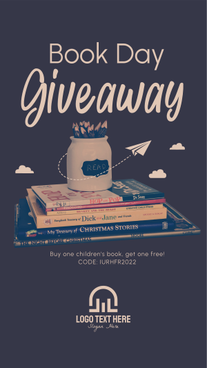 Book Giveaway Instagram story Image Preview