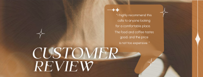 Shiny Coffee Testimonial Facebook cover Image Preview