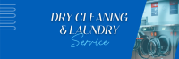 Quality Dry Cleaning Laundry Twitter Header Design