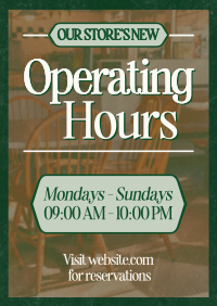 Vintage Minimalist Schedule Poster Preview