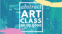 Abstract Art Facebook Event Cover Design