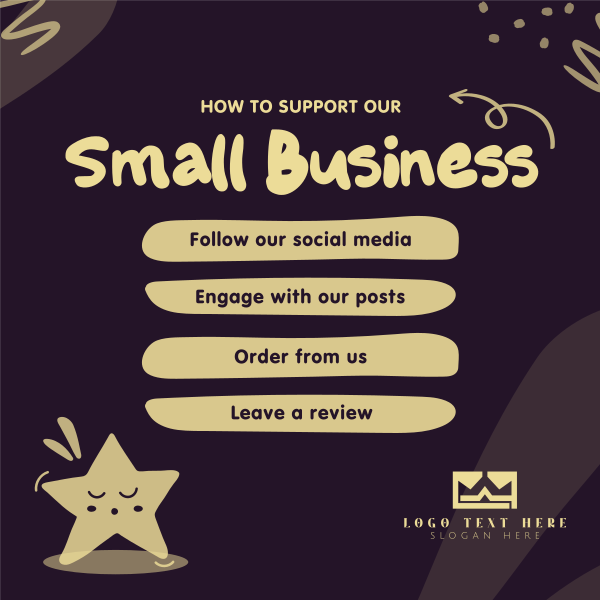 Support Small Business Instagram Post Design Image Preview