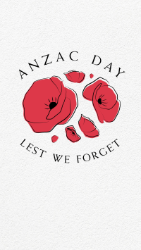 Anzac Day Minimalist Facebook story Image Preview