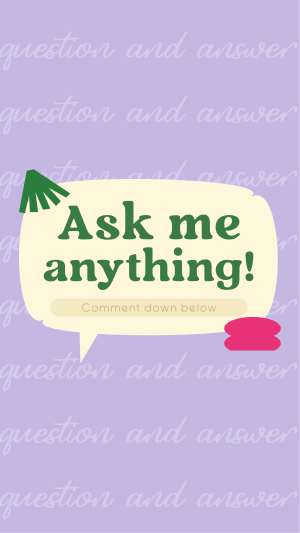 Interactive Question and Answer Facebook story Image Preview