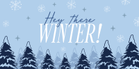 Hey There Winter Greeting Twitter post Image Preview
