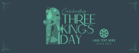 Modern Three Kings Day Facebook cover Image Preview