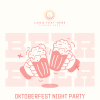Oktoberfest Night Party Instagram Post Design