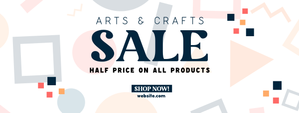 Art Supply Clearance Facebook Cover Design Image Preview