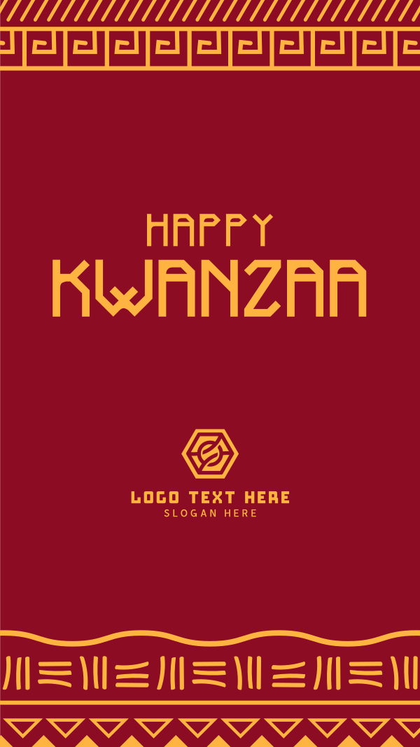 Kwanzaa Engraving Instagram Story Design Image Preview