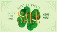 St. Patrick's Sale Clover Facebook Event Cover Design