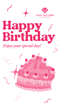 Y2K Birthday Greeting Facebook Story Design