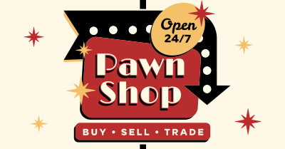 Pawn Shop Sign Facebook ad Image Preview