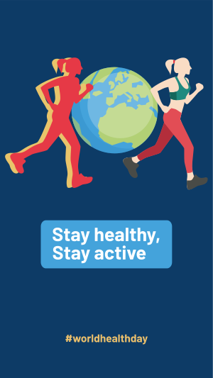 World Health Fitness Instagram story