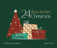 Elegant Christmas Countdown Facebook post Image Preview