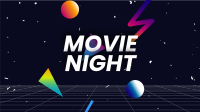 Movie Night Retro Zoom background Image Preview