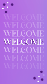 Gradient Sparkly Welcome YouTube short Image Preview