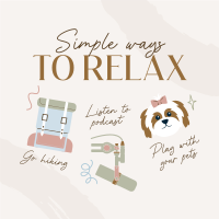 Cute Relaxation Tips Linkedin Post Image Preview