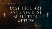 Minimalist Ash Wednesday Facebook event cover Image Preview