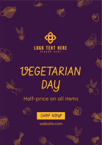 Vegetarian Day Sale Flyer Image Preview