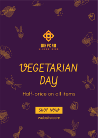 Vegetarian Day Sale Flyer Image Preview