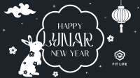 Lunar New Year Rabbit Facebook event cover Image Preview
