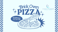 Retro Brick Oven Pizza Facebook Event Cover Design