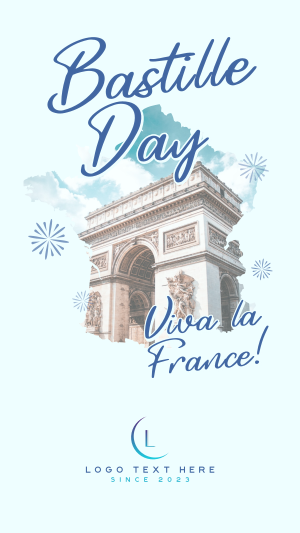 France Day Instagram story Image Preview
