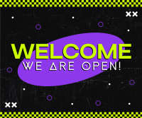 Neon Welcome Facebook post Image Preview