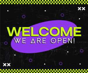 Neon Welcome Facebook post Image Preview