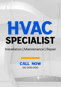 Minimalist HVAC Expert Flyer Image Preview