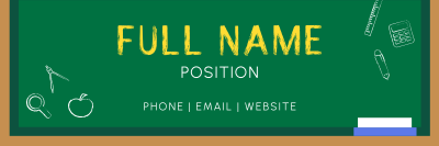 Simple Blackboard Email Signature Image Preview