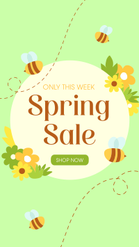 Spring Bee Sale Facebook Story Design