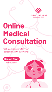 Online Medical Consultation Instagram Story Design