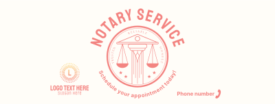 Notary Seal Facebook cover Image Preview