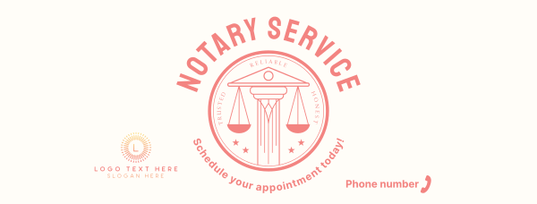 Notary Seal Facebook Cover Design Image Preview