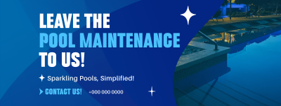 Pool Maintenance Service Facebook cover Image Preview