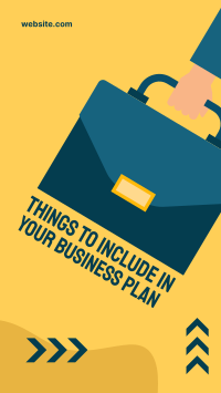 Business Plan Facebook story Image Preview