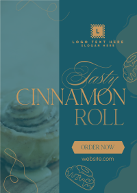 Fluffy Cinnamon Rolls Poster Design