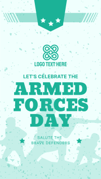 Armed Forces Day Greetings Instagram Story Design