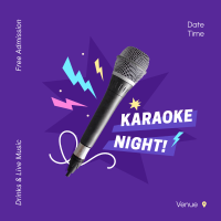 Karaoke Night Blast Instagram post Image Preview