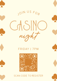 Casino Night Elegant Poster Design