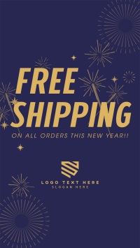Free Shipping Sparkles Instagram reel Image Preview