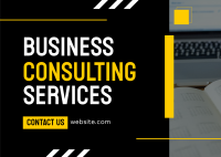 Business Consulting Postcard Design