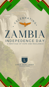 Zambia Independence Day Flag Facebook Story Preview