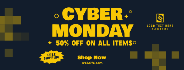 Cyber Monday Offers Facebook Cover Design Image Preview