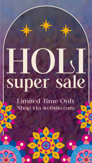 Holi Sale Patterns Facebook story Image Preview