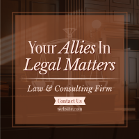 Law Consulting Firm Instagram post Image Preview
